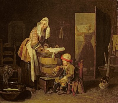 Die Wäscherin von Jean Baptiste Simeon Chardin